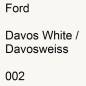 Preview: Ford, Davos White / Davosweiss, 002.
